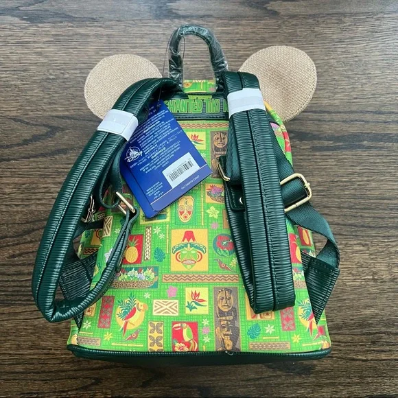 Disney Mickey Mouse: The Main Attraction Enchanted Tiki Room Loungefly Backpack - Picture 2 of 4